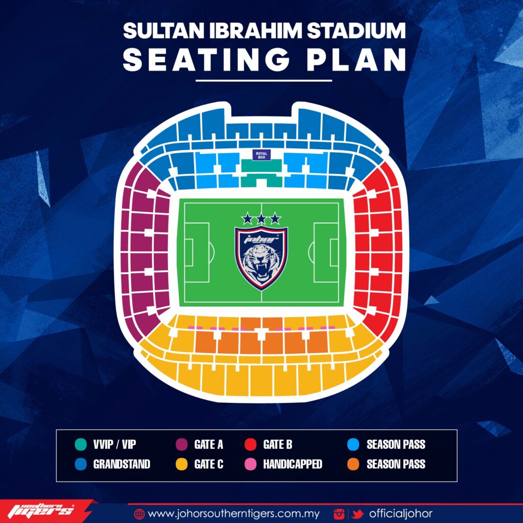 Stadium Sultan Ibrahim Seating Plan