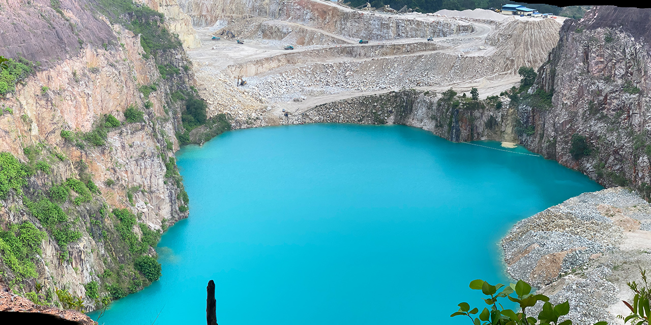 Pemandangan Menarik di Tasik Biru Kangkar Pulai, Johor