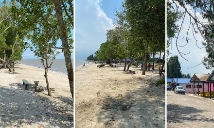 Pemandangan Indah di Pantai Teluk Kerang, Pontian, Johor